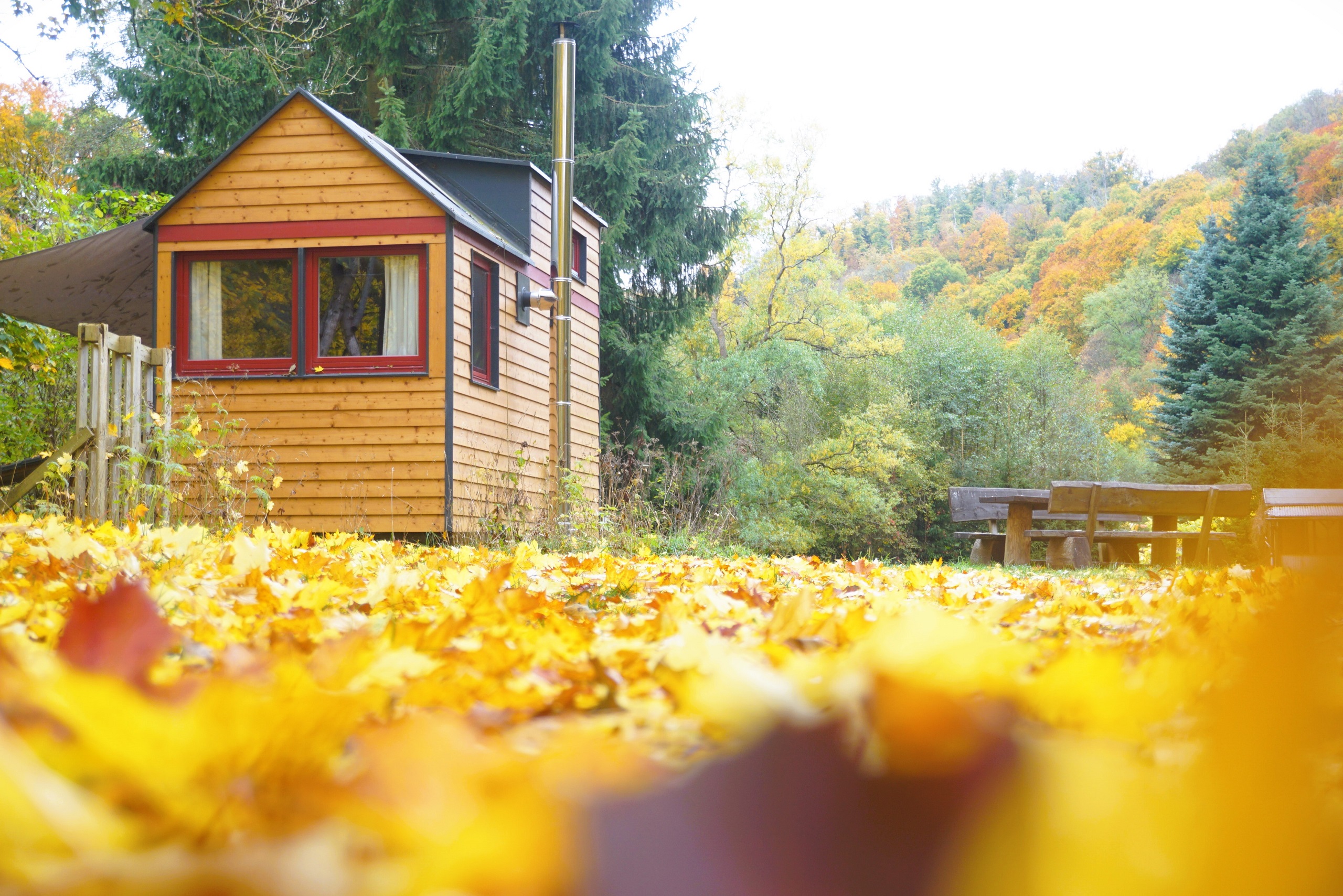 Tiny House Tiny House im Herbst
