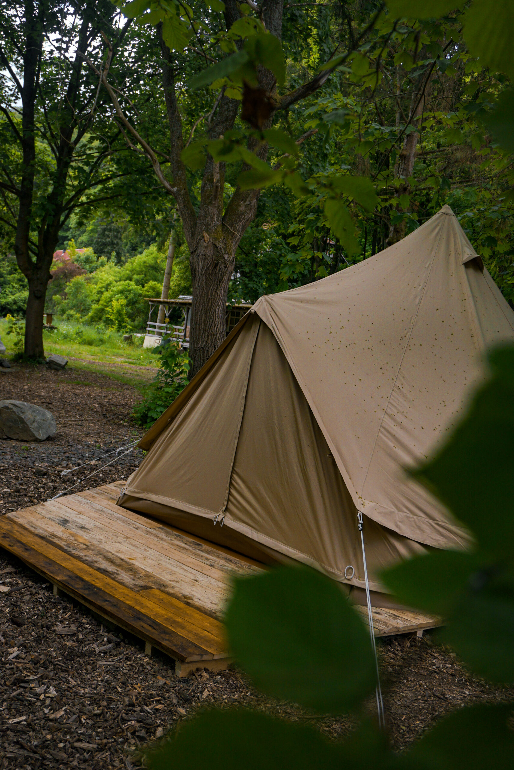 Glamping-Zelt von außen